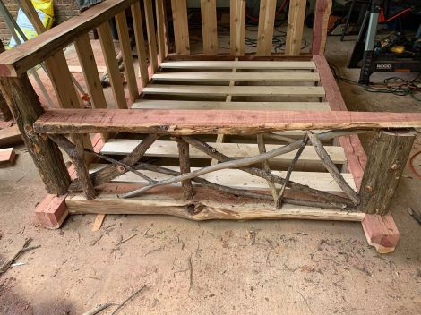 How to Build a Rustic Outdoor Swing Bed - thesurvivalsherpa.com